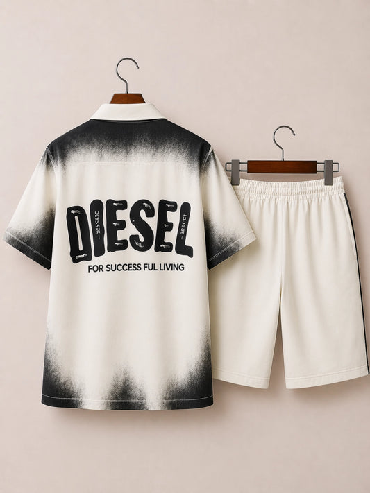 Black Diesel Half Pants Cord-set - XPCRDH