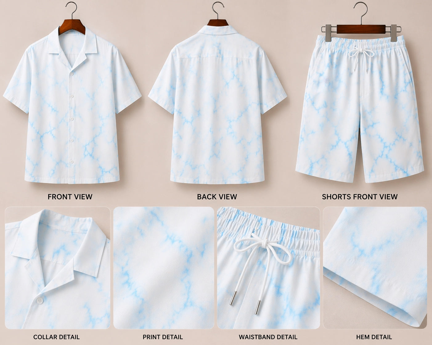 Blue Spark Half Pants Cord-set - XPCRDH
