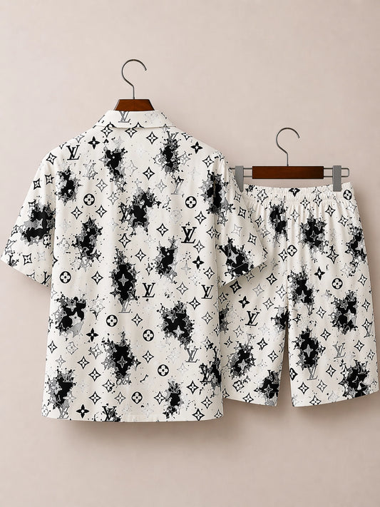 LV Printed Half Pants Cord-set - XPCRDH