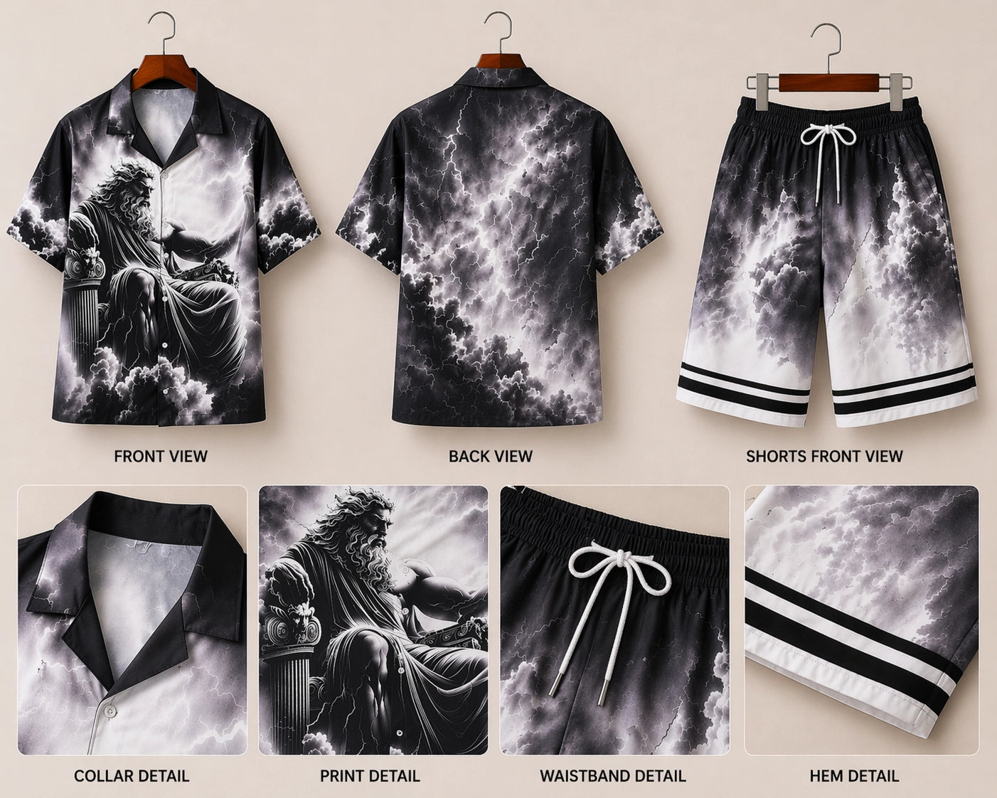 Thunder God Half Pants Cord-set - XPCRDH