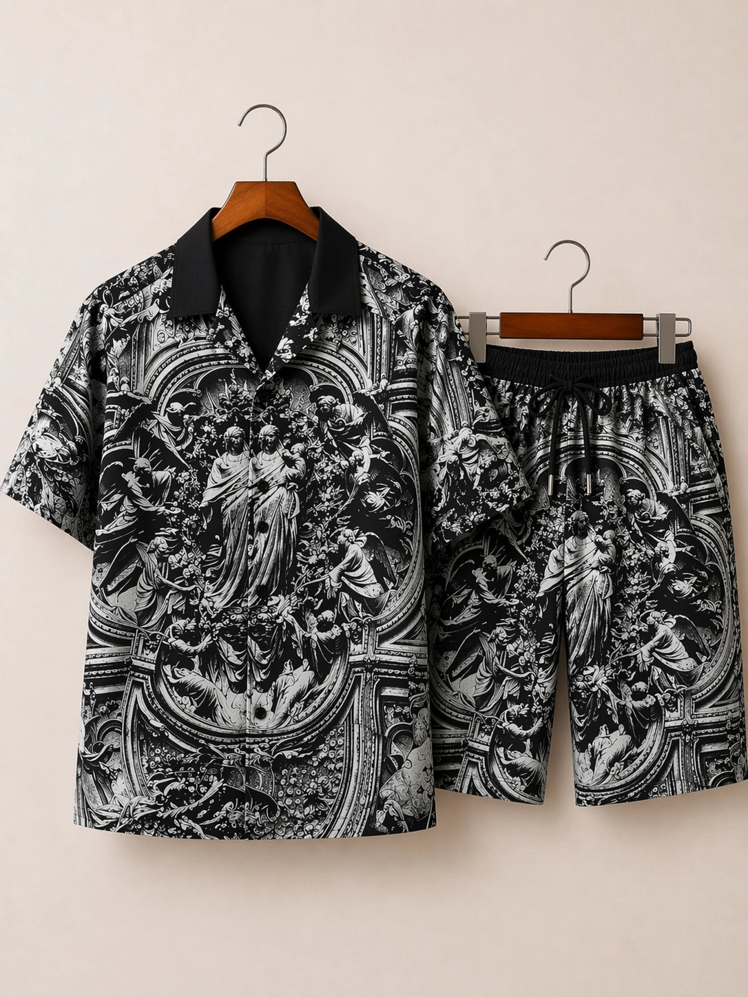 Abstract Statue Half Pants Cord-set - XPCRDH