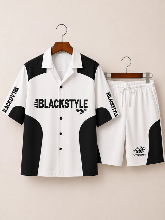 Black Style Half Pants Cord-set - XPCRDH