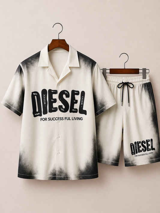 Black Diesel Half Pants Cord-set - XPCRDH