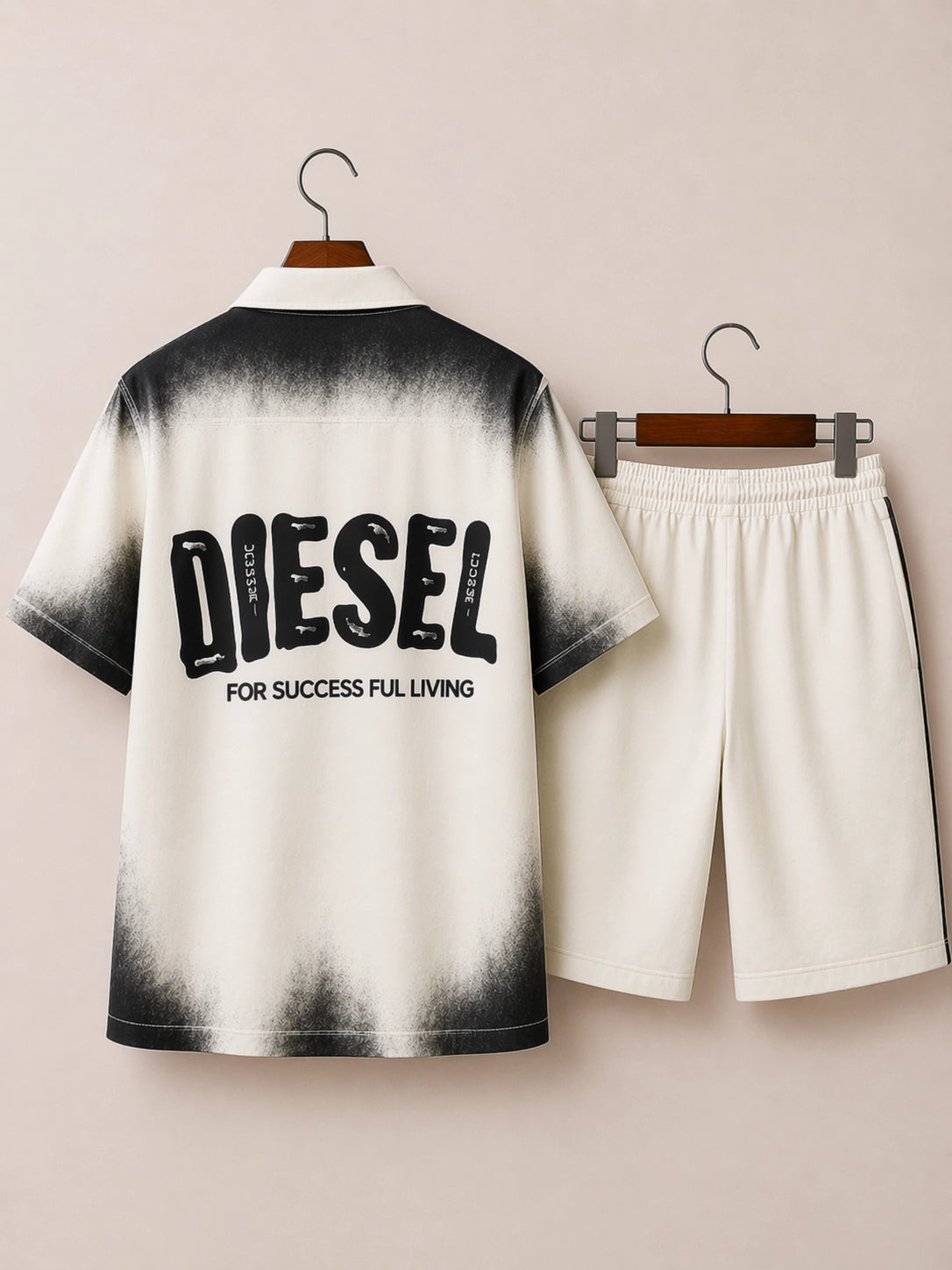 Black Diesel Half Pants Cord-set - XPCRDH