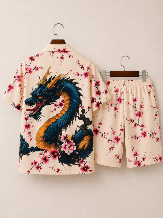 Flower Dragon Half Pants Cord-set - XPCRDH