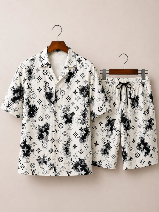 LV Printed Half Pants Cord-set - XPCRDH