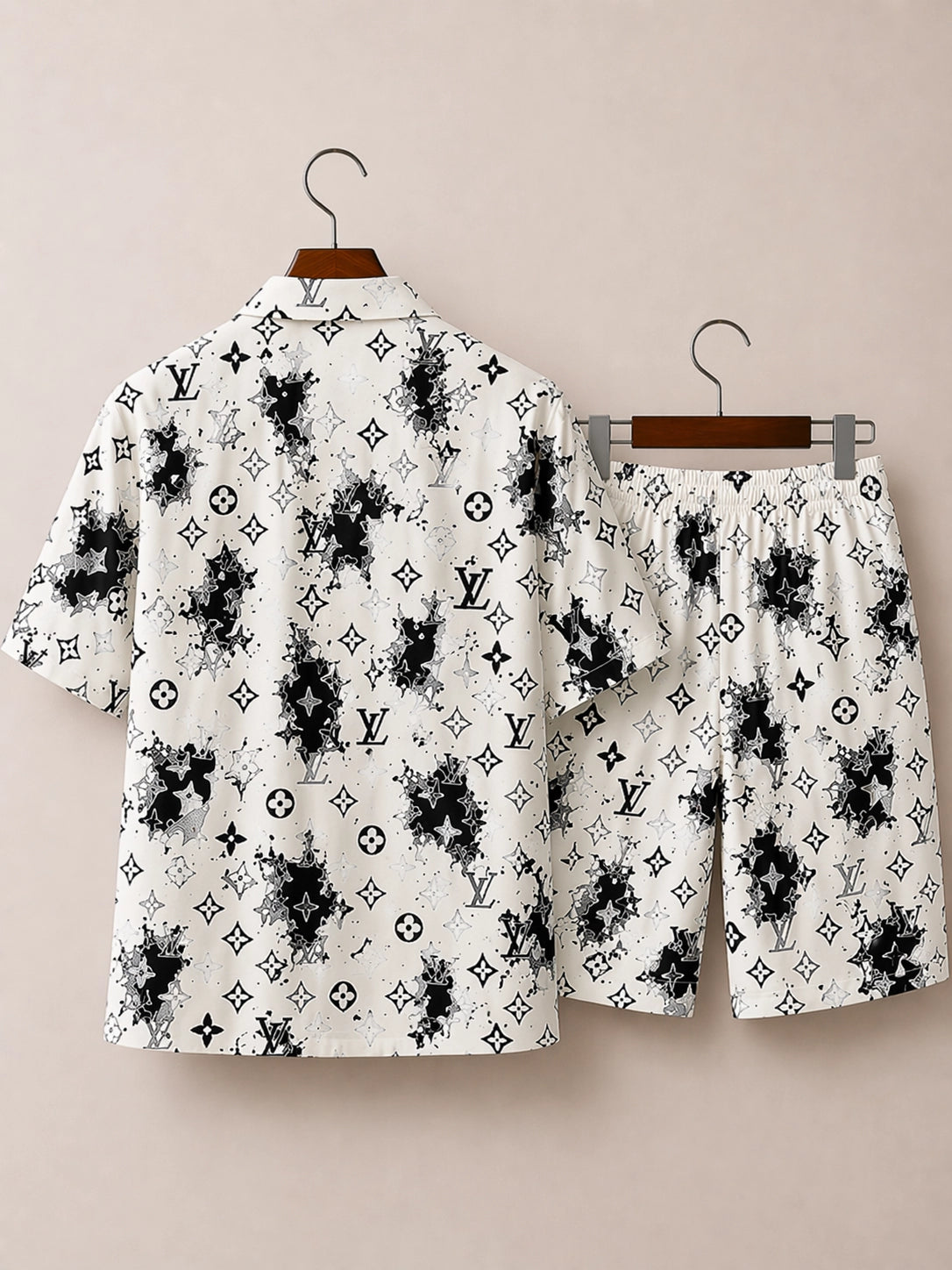 LV Printed Half Pants Cord-set - XPCRDH
