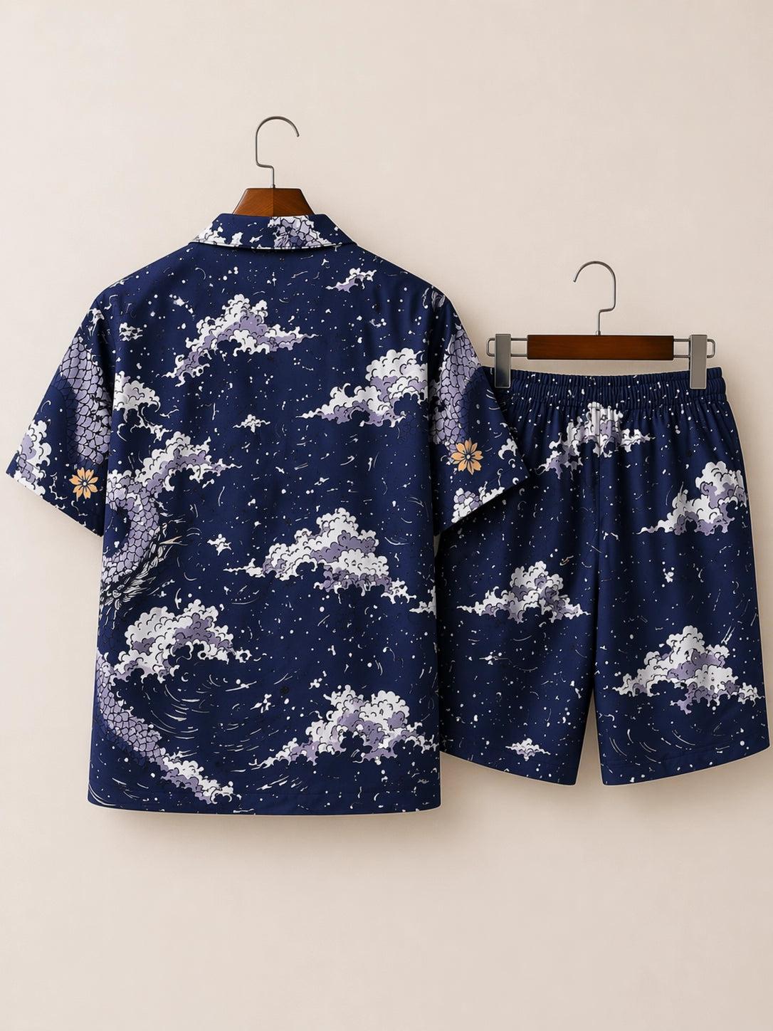 Navy Dragon Half Pants Cord-set - XPCRDH