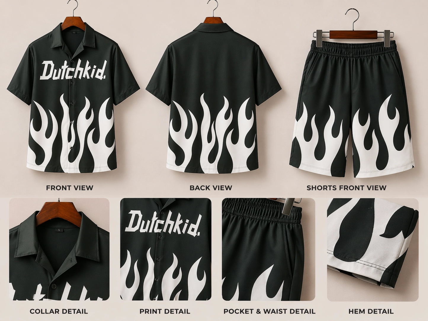 White Fire Half Pants Cord-set - XPCRDH
