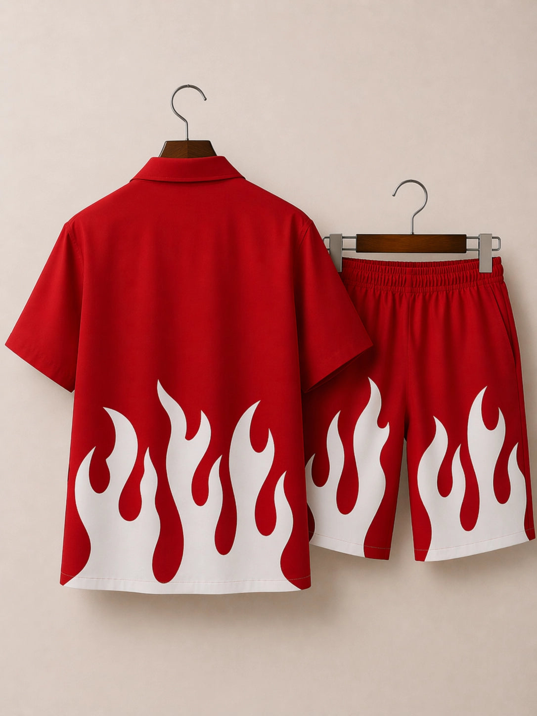 White Fire Red Half Pants Cord-set - XPCRDH