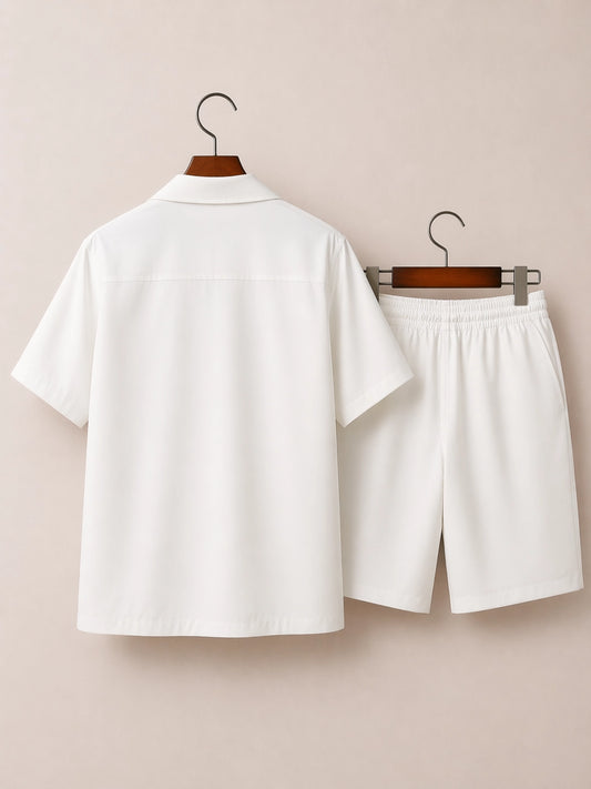 White Girl Half Pants Cord-set - XPCRDH