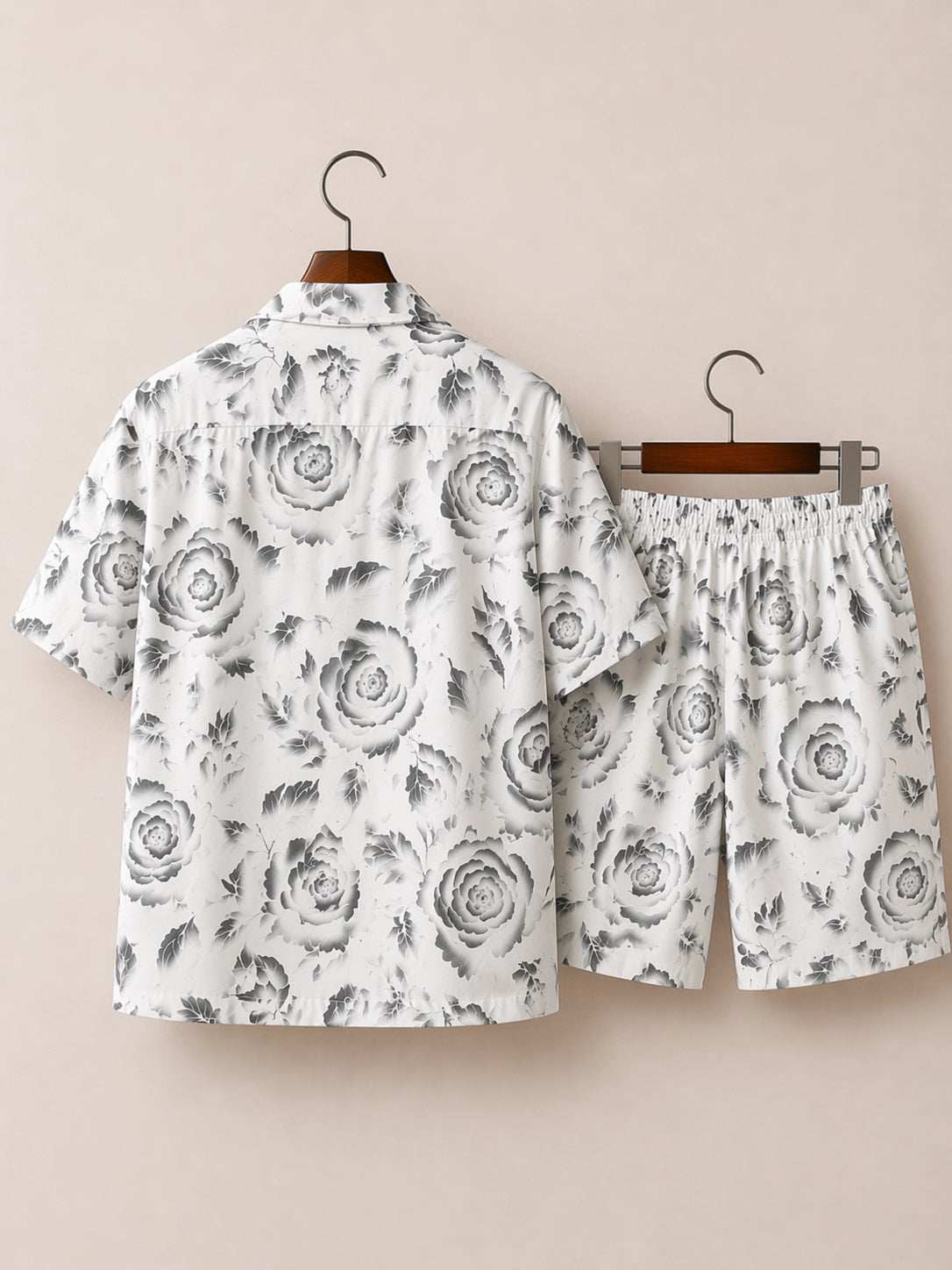 White Roses Half Pants Cord-set - XPCRDH